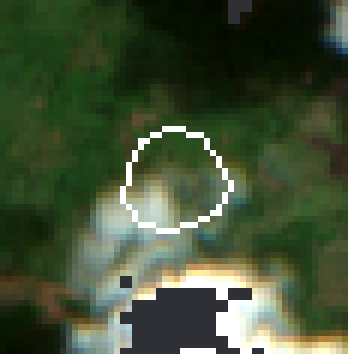 Cloud-free median of 1 Sentinel-2 acquisition from the period around 31 December 2020 — the state the law measures against.