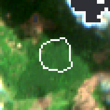 Cloud-free median of 1 Sentinel-2 acquisition from the period around 31 December 2020 — the state the law measures against.