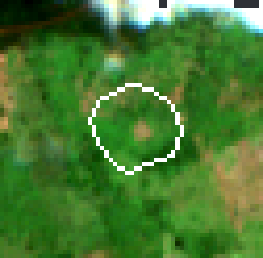Cloud-free median of 1 Sentinel-2 acquisition from the period around 31 December 2020 — the state the law measures against.