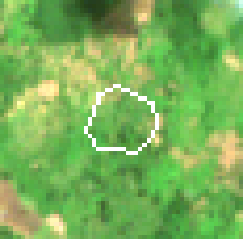 Cloud-free median of 1 Sentinel-2 acquisition from the period around 31 December 2020 — the state the law measures against.
