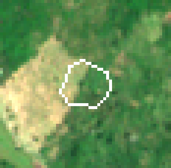 Cloud-free median of 1 recent Sentinel-2 acquisition over the same ground.