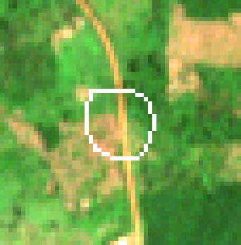 Cloud-free median of 1 Sentinel-2 acquisition from the period around 31 December 2020 — the state the law measures against.